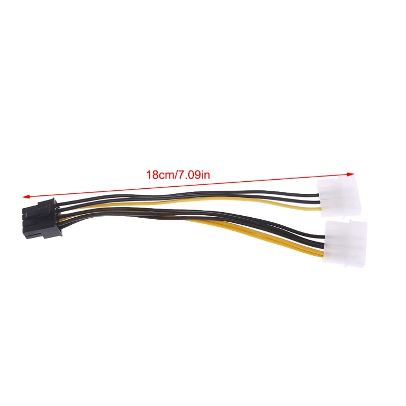 

2x 4-Pin Molex LP4 To 8-Pin PCI Express Video Card ATX PSU Power Adapter Cable