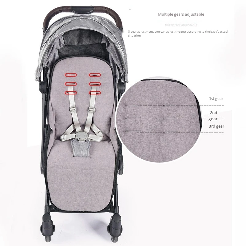 

Baby Stroller Sleeping Bag Pram Warm Footmuff Cotton Envelope Sleepsacks for Universal Stroller Accessories - Grey