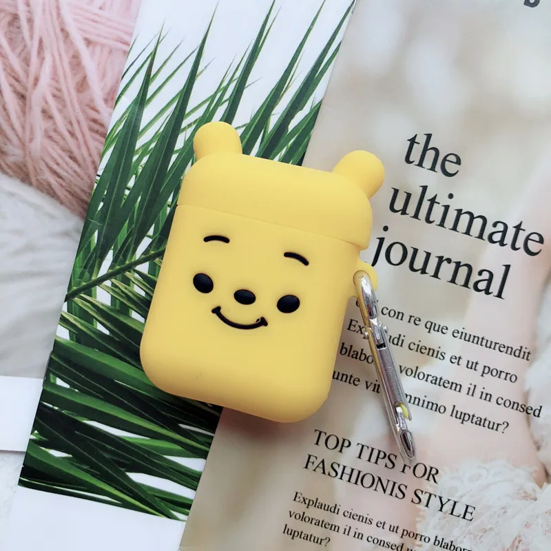 Чехол для наушников с Bluetooth для Apple Airpods 2 чехол силиконовый чехол для Airpods чехол с брелоком для Air Pods Etui - Цвет: Хаки