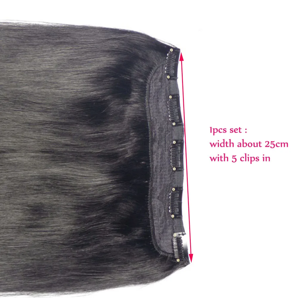 Chocala Hair 2"-28" Искусственные волосы одинаковой направленности волос 1 шт. набор 220 г натуральные бразильские прямые волосы шт зажим для наращивания человеческих волос