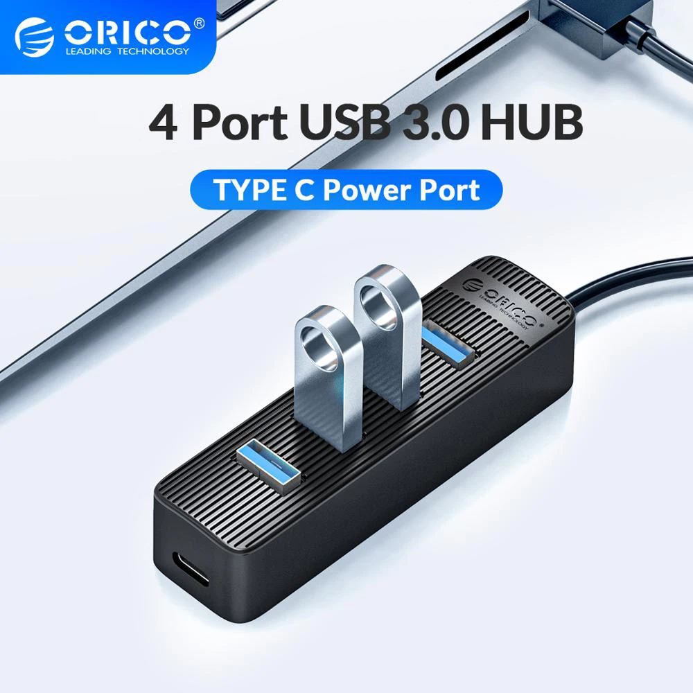 USB разветвитель ORICO TWU3 с 4 портами 3 0 и портом питания Type C|USB-хабы| |