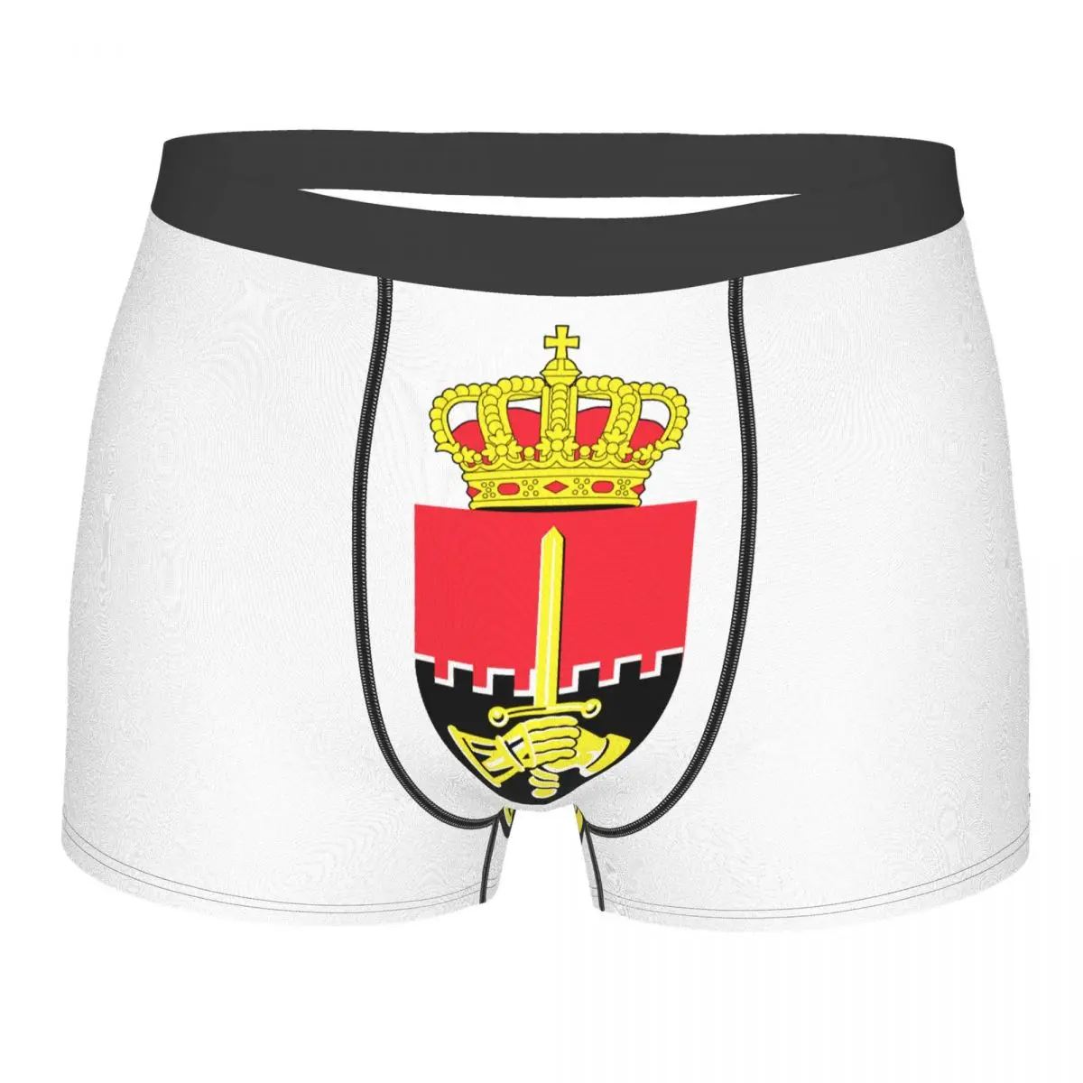 

Flag Of The Belgian Land Component Men's Boxer Briefs Belgian Humor Graphic elastic pants for men