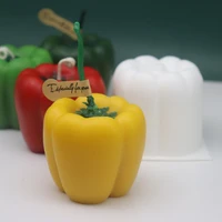 3d fruit pepper candle mold silicone mold resin mould for diy handmade aromatherapy candles for decoration soap making cake mold
