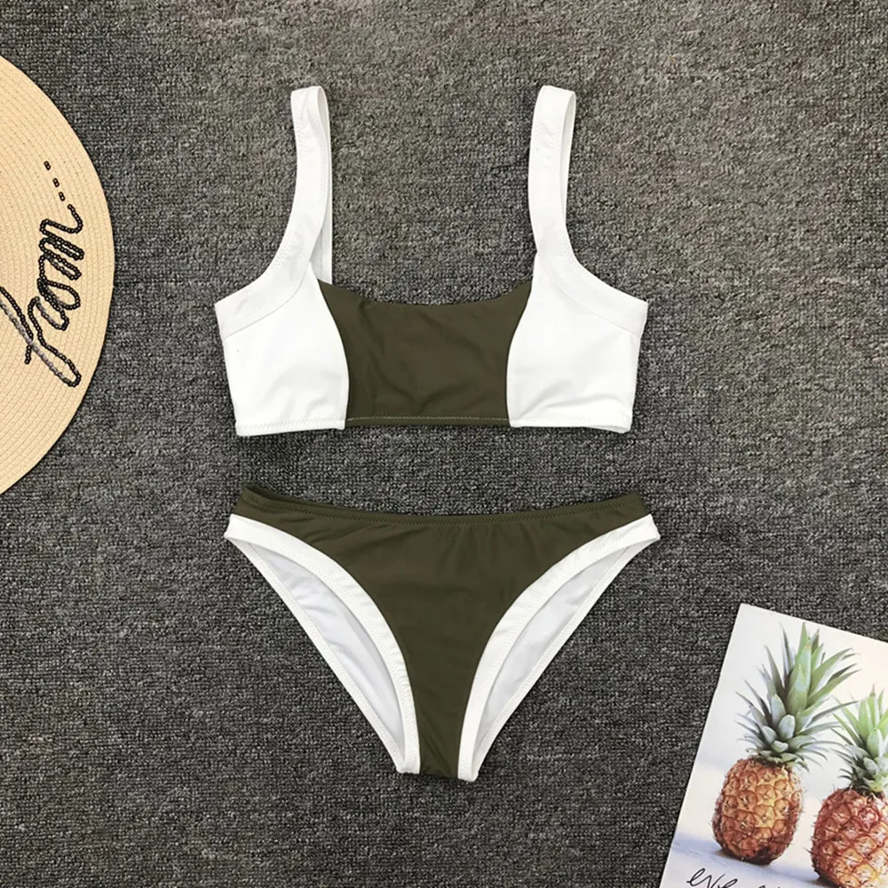 

ZTVitality Free Shipping Push Up Bikini 2020 New Arrival Padded Swimsuit Female Sexy Patchwork Low Waist Swimwear Women Biquini