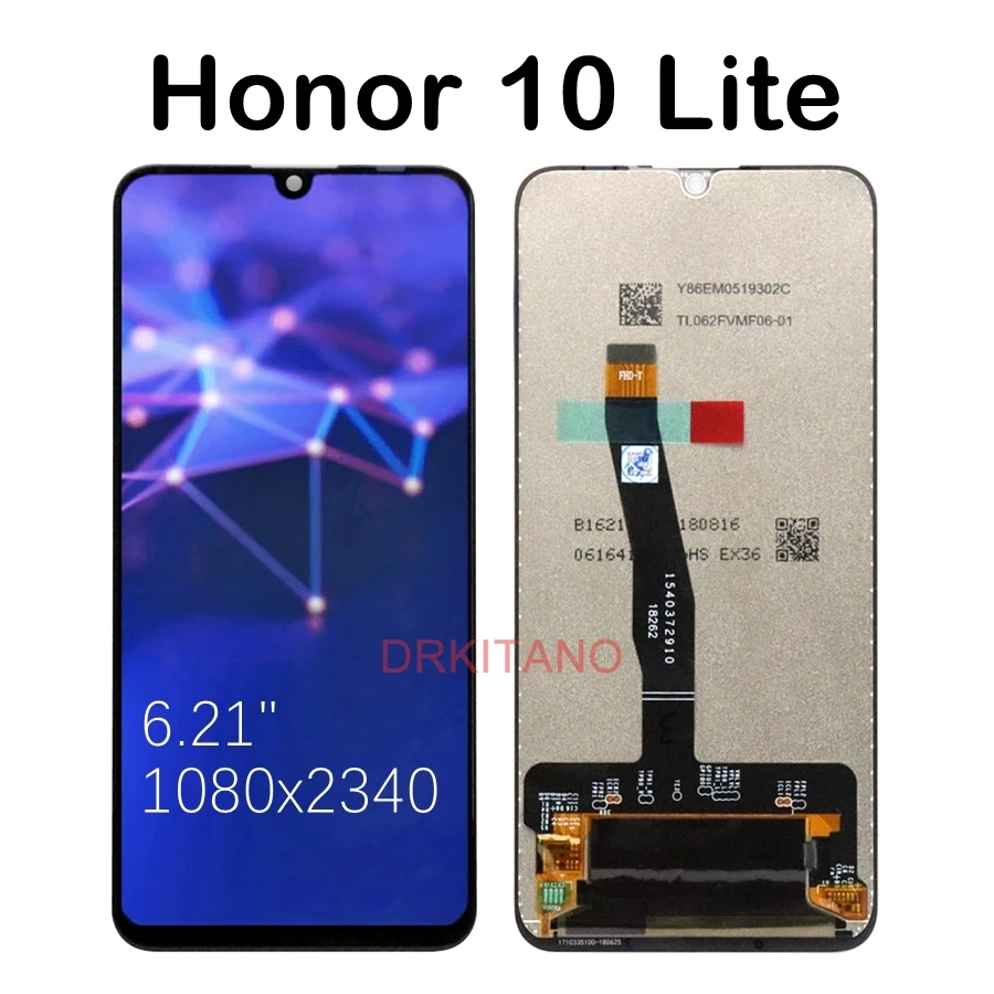 Для huawei Honor 10 Lite, ЖК-дисплей, сенсорный дигитайзер, экран для huawei Honor 10 Lite, ЖК-дисплей Honor10 Lite, HRY LX1, LX2, замена