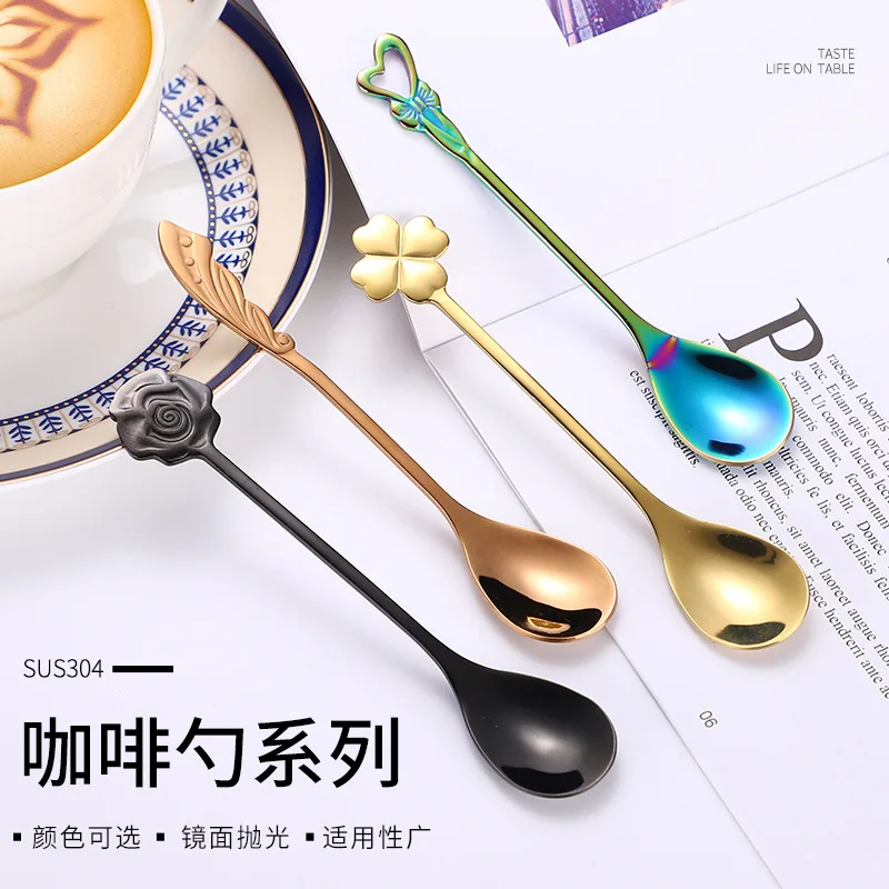 Кофейная ложка из нержавеющей стали 304 микшерная креативная фотоложка|Ложки| |