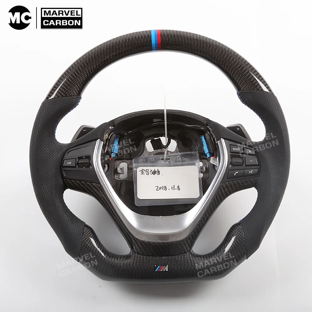 

Customized Steering Wheel F30 Carbon Fiber For 3 SERIES/ /F20/ F32 with Paddle Shift