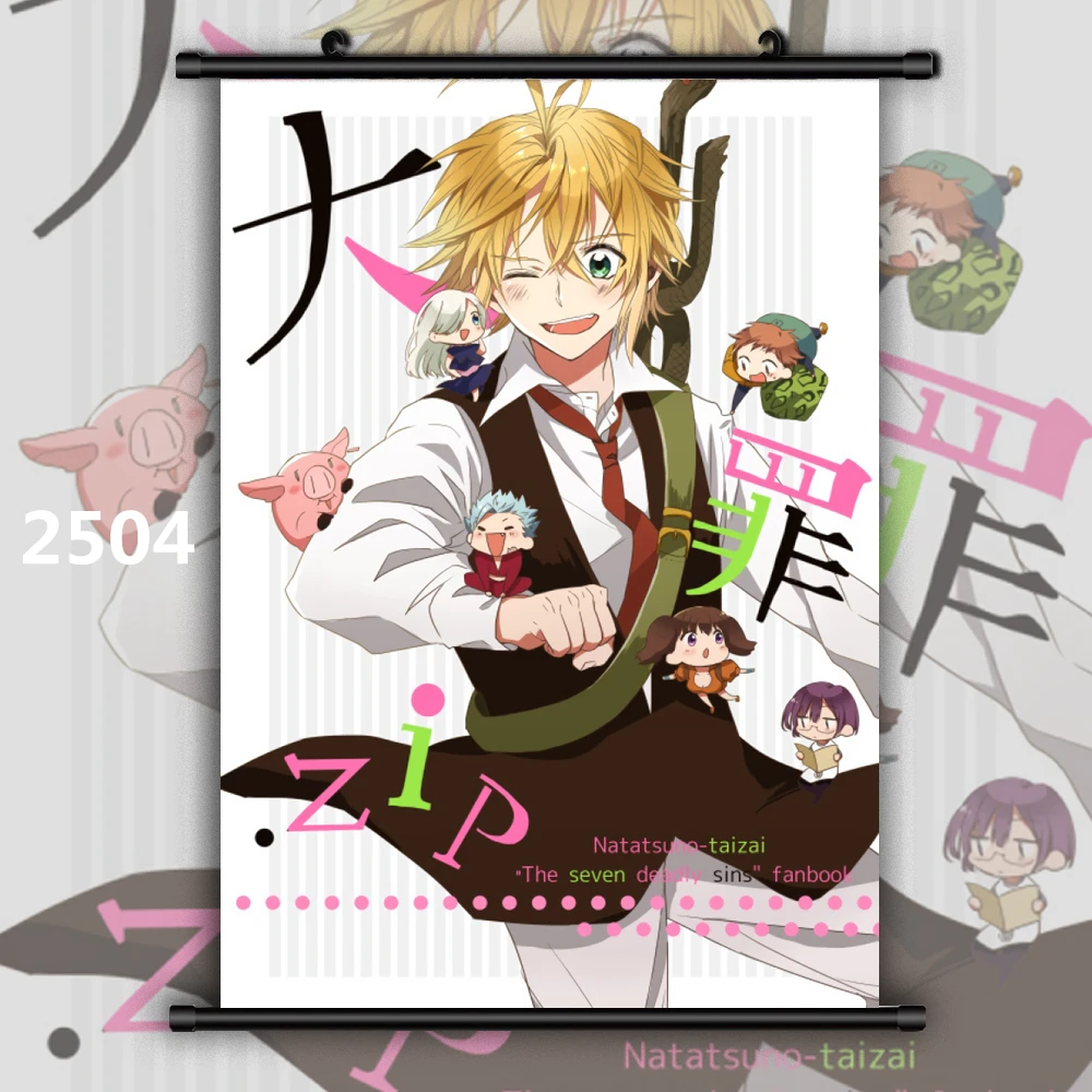 Плакаты Nanatsu No Taizai Meliodas аниме Семь смертных грехов постеры на холсте настенное