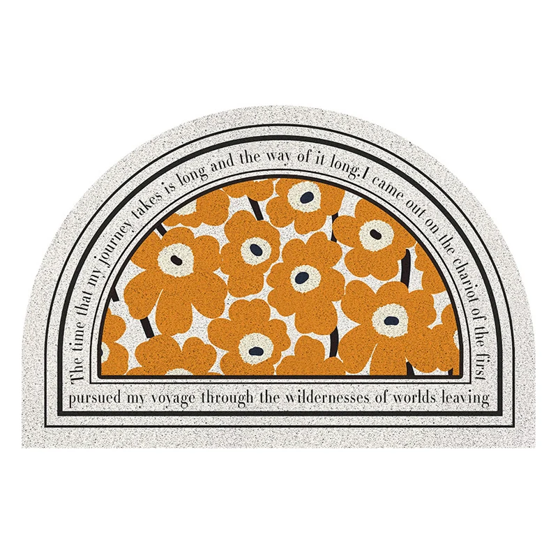 Полукруглые дверные коврики из ПВХ износостойкий водонепроницаемый