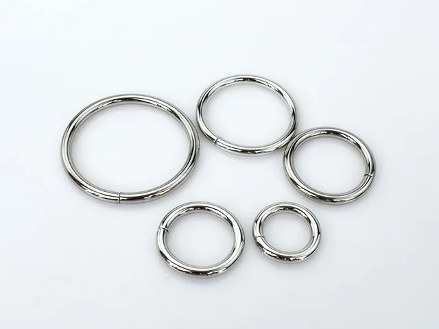 Silver Meetee 6 мм X 200 шт. 13-50ммx20шт металлическая d-образная кольцевая пряжка с кольцевым соединением крюк Сделай Сам сумка ремень собачий ошейник запчасти аксессуар - Цвет: Silver