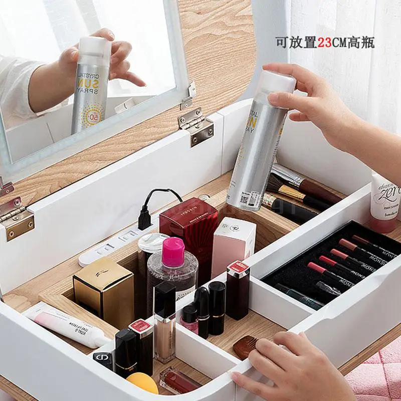 Туалетный столик для эркера многофункциональный сетчатый красный туалетный