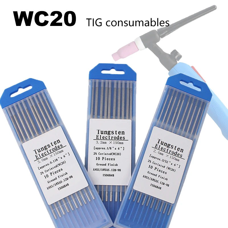 Аксессуары для сварофонарь аргоновой дуговой сварки серый церированный