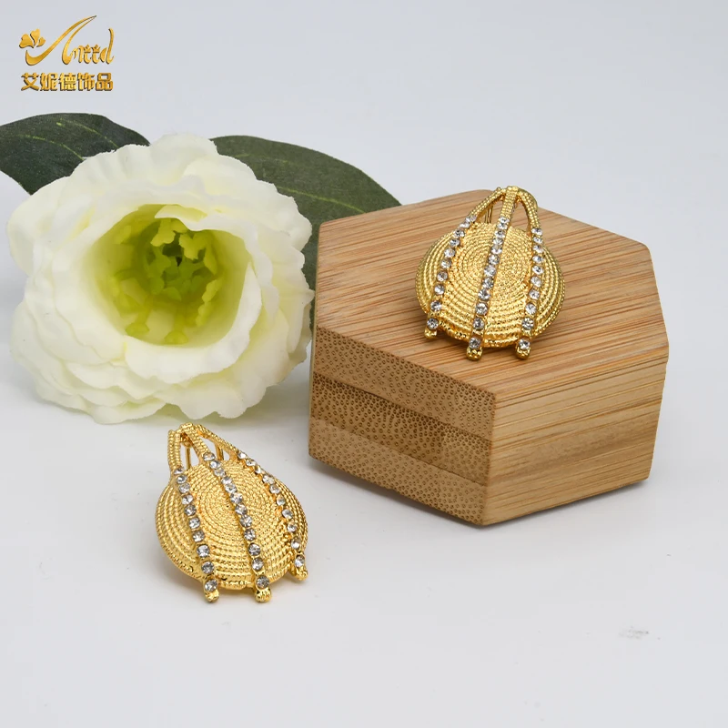 

ANIID Necklace Sets Earrings Women Big Pendant Antique Jewelry Luxury Wedding Africa Brazillian Gold Hawaiian Free Shipping 2021