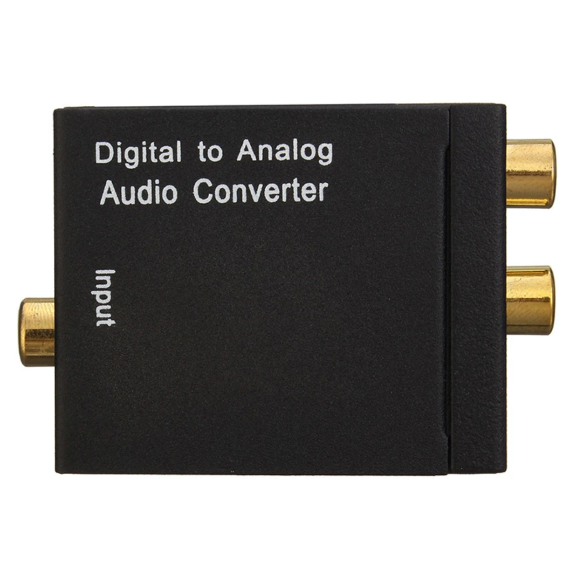 

Digital Optical Coaxial Toslink Signal to Analog Audio Converter Adapter RCA SV