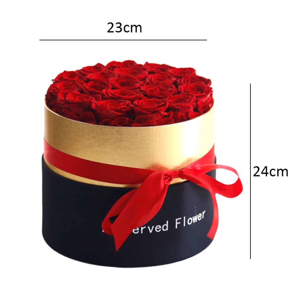 

Eternal Rose In Box Preserved Real Rose Flowers With Box Set Artificial Flowers For Mother'S Day Romantic Valentines Day Gifts