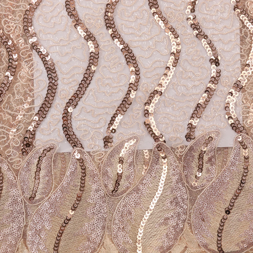 Популярная кружевная ткань с блестками французская вышитая Высококачественная