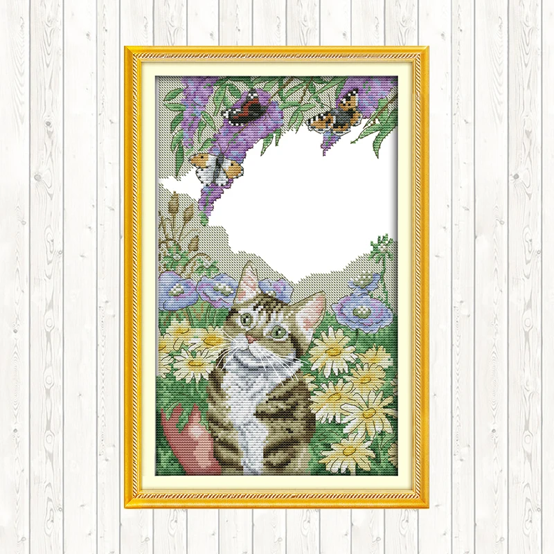 Китайские наборы для вышивки крестом сделай сам рукоделия Aida 14ct 11ct напечатанные