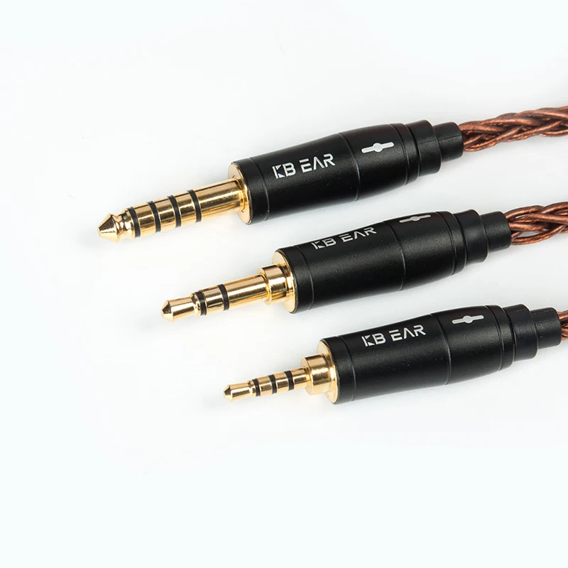 KBEAR 8 Core Oxygen-Free Balanced Cable 2.5/3.5/4.4MM with MMCX/2PIN/QDC/TFZ for BLON BL-05 BL05 ZSX ZS10PRO ZSNPRO BA5 V90 | Электроника