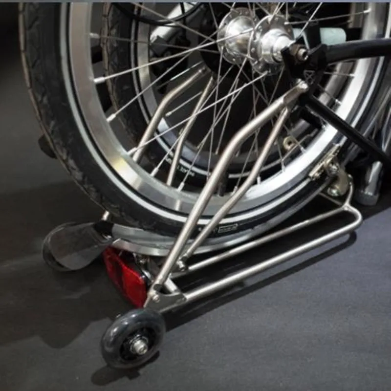 Складной кронштейн для велосипеда титановая Складная задняя полка brompton