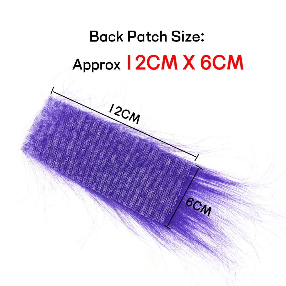 Bimoo 2PCS Soft Synthetic Fiber Furabou Craft Fur Fly Fishing Tying Materials for Streamer Tail Wing Chartreuse Pink Grizzy Blue