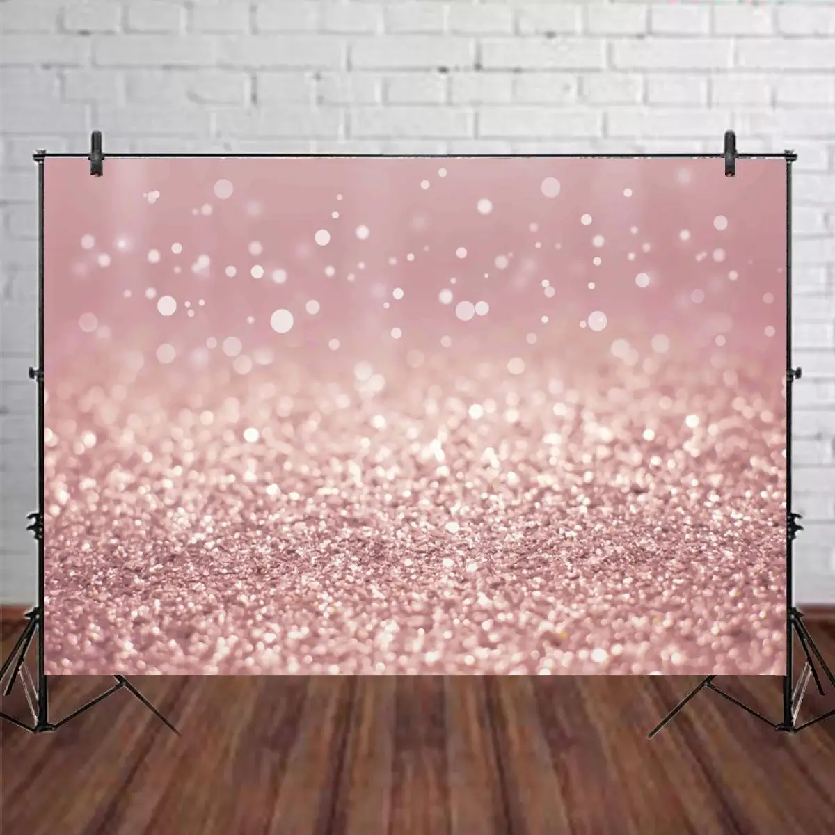 

Rose Pink Women Lady Portrait Abstract Gradient Glitter Backdrop Photography Newborn Baby Shower Light Polka Bokeh Backgrounds