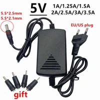 5v ac dc adaptor 5 v 1a 1 25a 1 5a 2a 2 5a 3a 3 5a power supply adapter 5 volt transformer 4pcs dc power socket connector