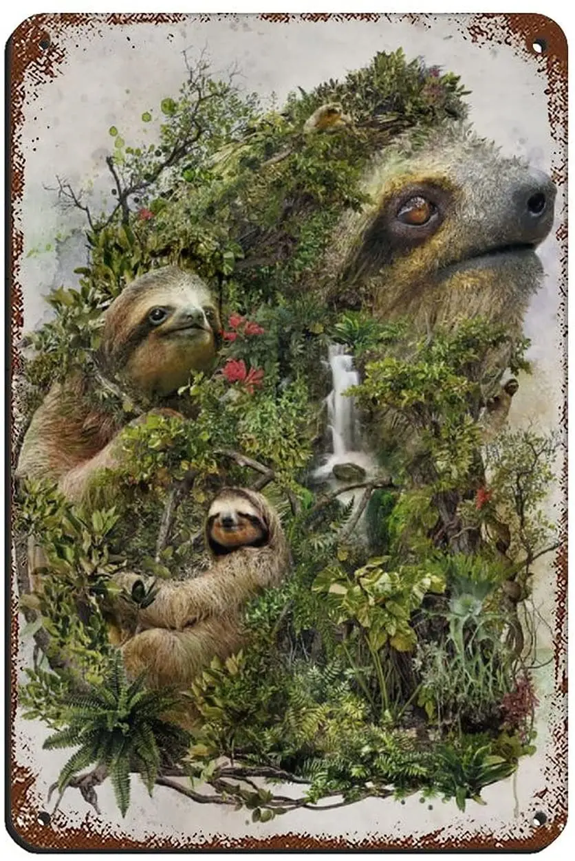 

Vintage Color Animals And Nature Art Poster 240 Tin Sign Vintage Metal Pub Club Cafe bar Home Wall Art Decoration