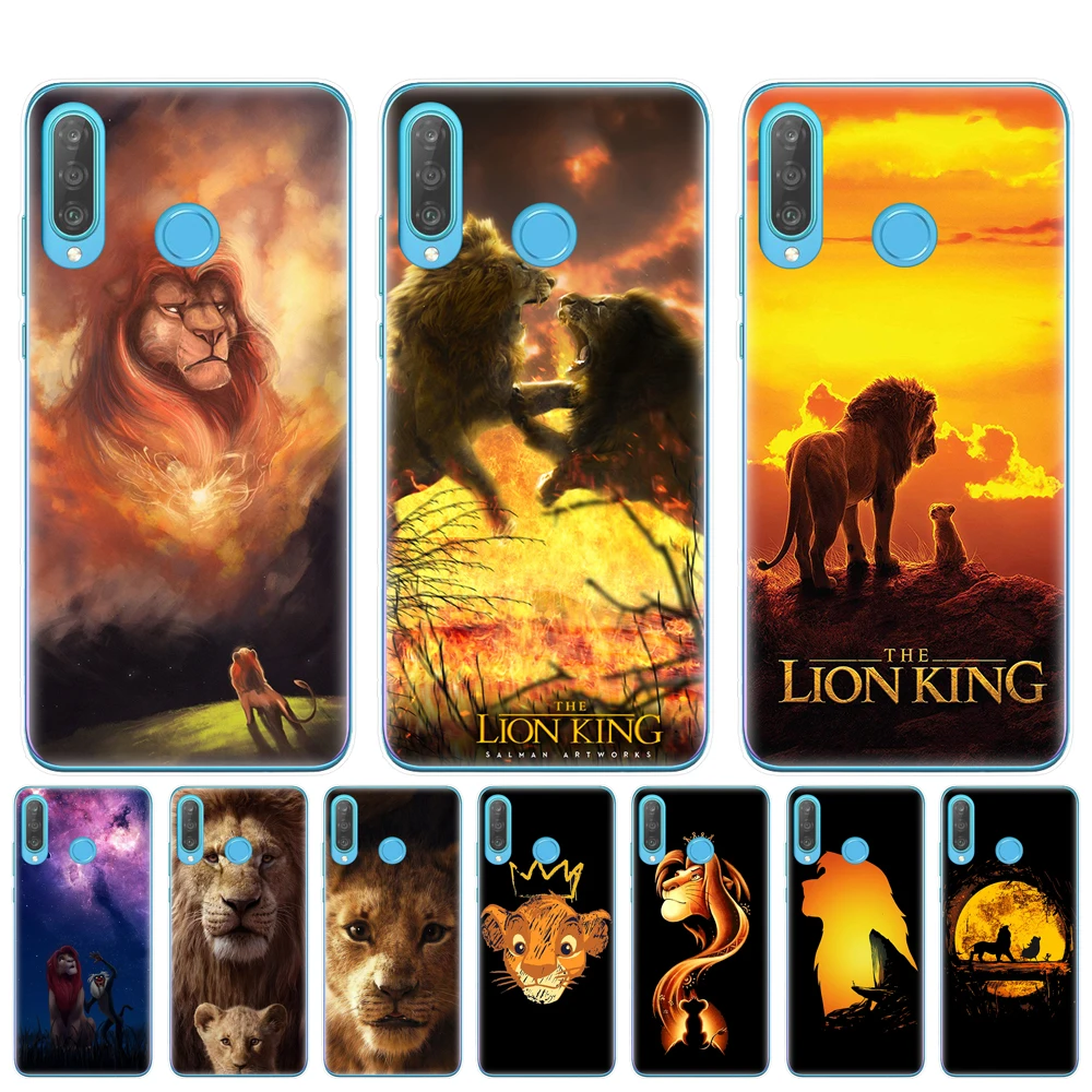 Cartoon Lion King nala simba timon Phone Cases for Huawei P30 P20 Mate 20 Lite Pro P8 P9 P10 Lite Cover Coque Etui fundas
