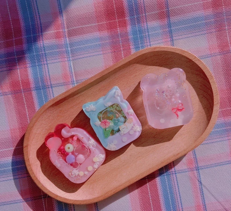 

Wsy-167 животные tamagochi сыпучий песок форма уха Смола шейкер форма