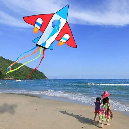 Новый воздушный змей для детей и взрослых Однолинейный легкий с веревкой ручкой