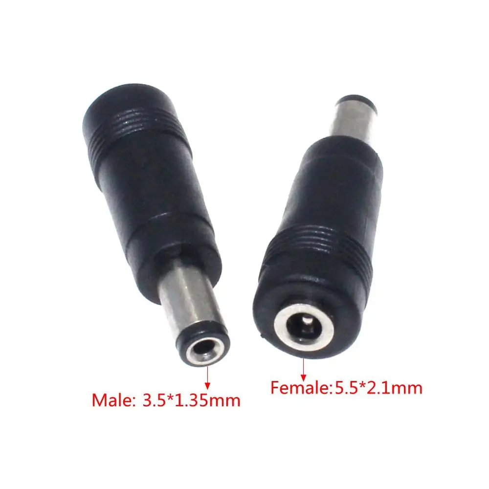 

DC 5,5 мм x 2,1 мм 5,5/2,1 мм штекер до 3,5 мм x 1,35 мм 3,5/1,35 мм гнездовой конвертер адаптер разъем для камеры видеонаблюдения светодиодный