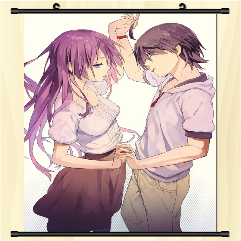 Аниме Bakemonogatari Senjougahara Hanekawa Tsubasa & Oshino Shinobu Sengoku Nadeko домашний Декор настенный