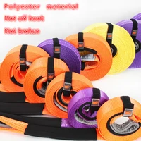 1 set 5m 5tons heavy duty car road recovery tow strap towing ropes car accessories styling car towing ropes 2 hooks 1 bag set