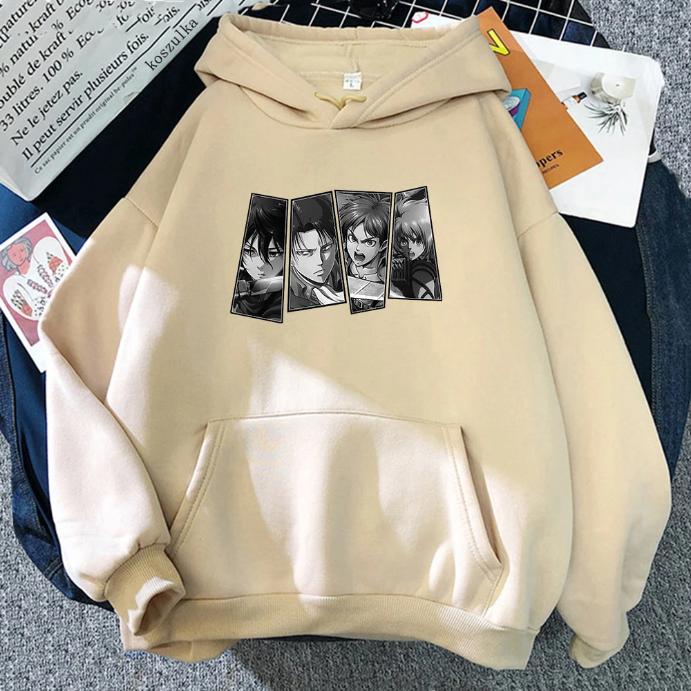 

Attack on Titan Hoodie Women Hot Anime Manga Mikasa Hoodies Female Oversized Loose Casual Harajuku Fleece Hoody Pullover Hooded