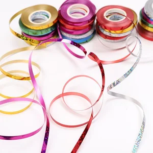 5 шт. длинные 10 м воздушные шары ленты блестящие лазерные лучи Украшенные ленты для свадьбы День рождения декоративный шар аксессуары