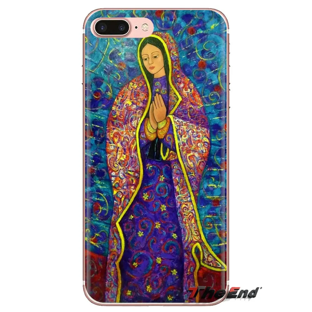 Virgin De Guadalupe Virgen Mary для samsung Galaxy S2 S3 S4 S5 MINI S6 S7 edge S8 S9 Plus Note 2 3 4 5 8 Coque Fundas мягкие чехлы |