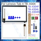 Новый сенсорный экран 10,1 дюйма для Lenovo Tab 4 X304 X304F X304N X304L, ЖК-дисплей, внешний дигитайзер, Сменное Переднее стекло панели