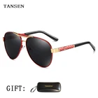 Солнцезащитные очки в металлической оправе UV400 Мужские, поляризационные, для вождения, брендовые дизайнерские, для отдыха на открытом воздухе, с дубленкой