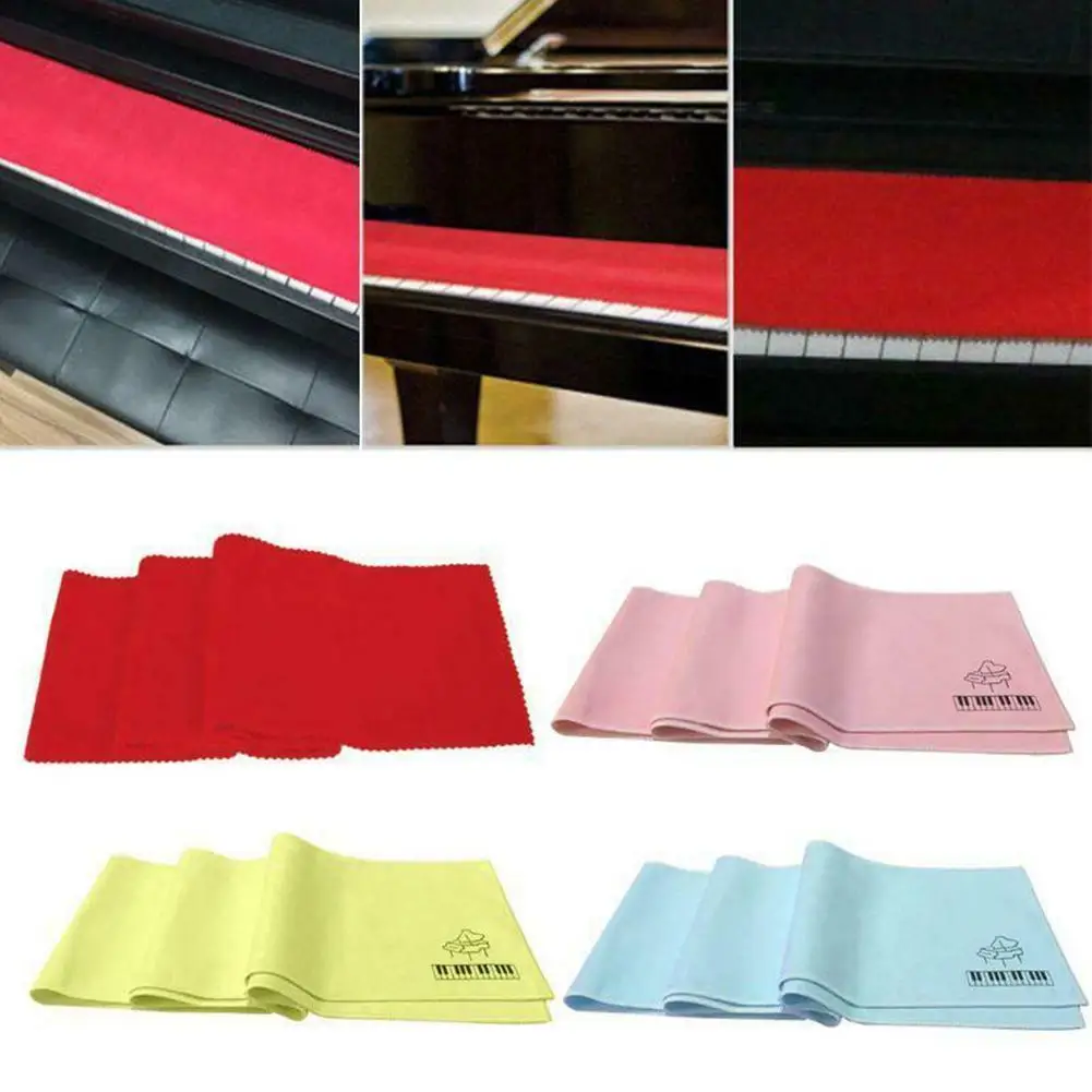 

1PC High Quality Soft Superfine Velvet Piano Keys Cover Keyboard Dust Covers For Any 88 Keys Piano Or Keyboard Piano Cover