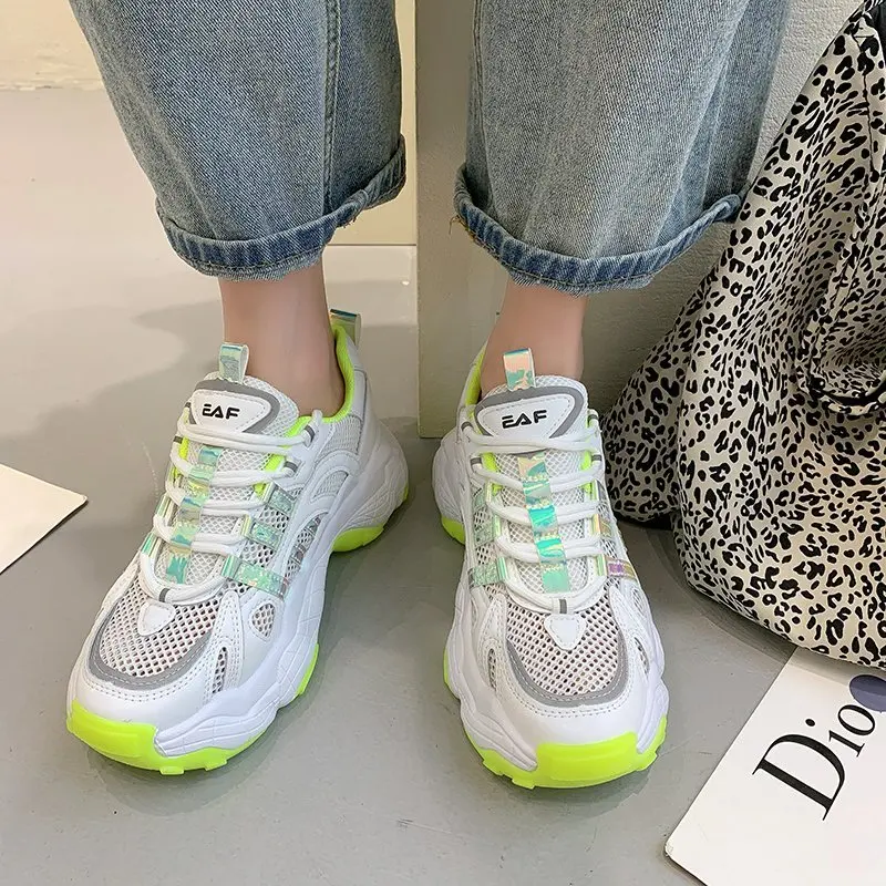 

New Designer Platform Sneakers Women Casual Shoes Fashion Thick Bottom Ladies Trainers Chunky Sneakers Woman Zapatillas Mujer