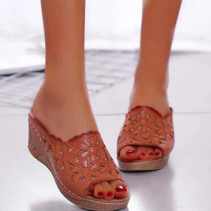

Plus Size Women Shoes Platform Sandals Women Wedges Shoes For Women Flower Summer Female Sandalias Mujer Zapatos De Hombre