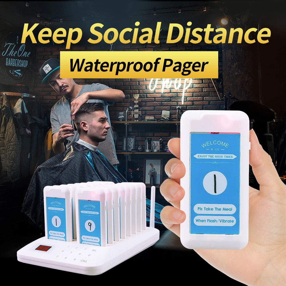 Wirelesslinkx Wireless Calling Restaurant Customer Guest Food Truck Paging System 16 Pager For Church Nursery Dining Hall Court