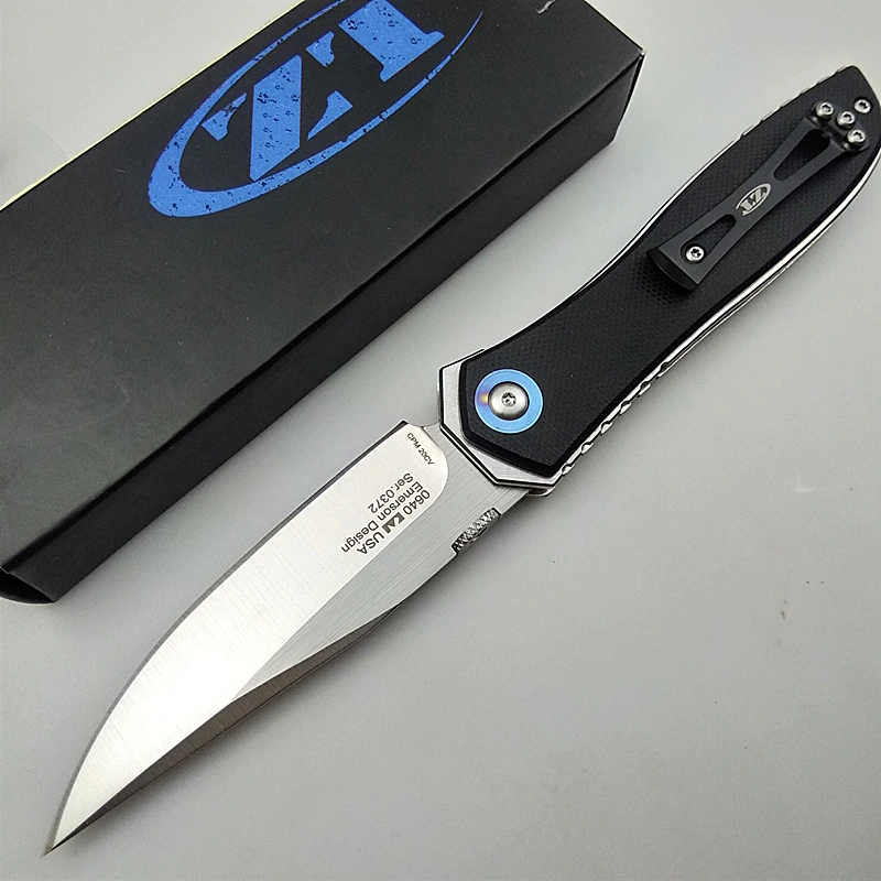 EDC Открытый инструмент ZT0640 шарикоподшипник складной нож CPM20CV лезвие Флиппер тактические карманные ножи кемпинг охотничий нож выживания