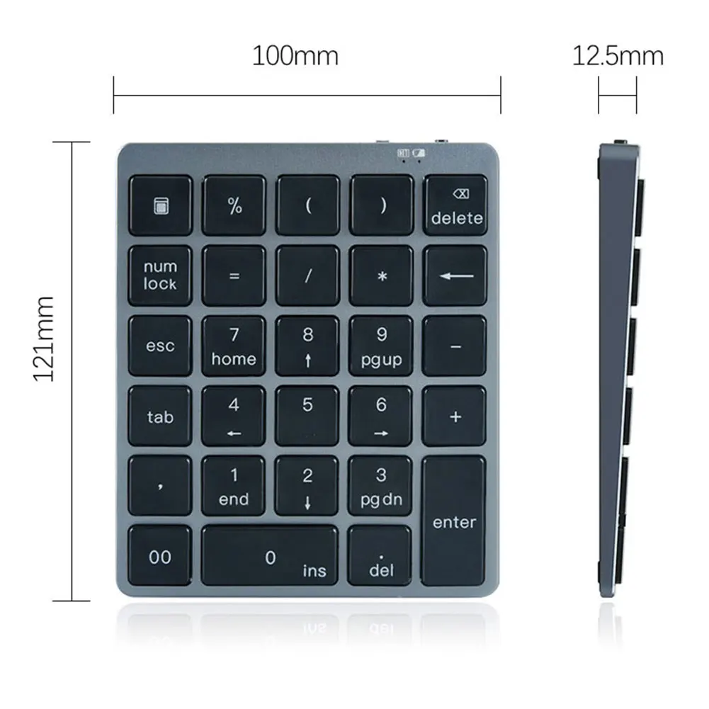 

N960 28 Keys Wireless Numeric Keypad for Accounting Ultra-Slim Digital Keyboard Numpad for Accounting Laptop Desktop Notebook