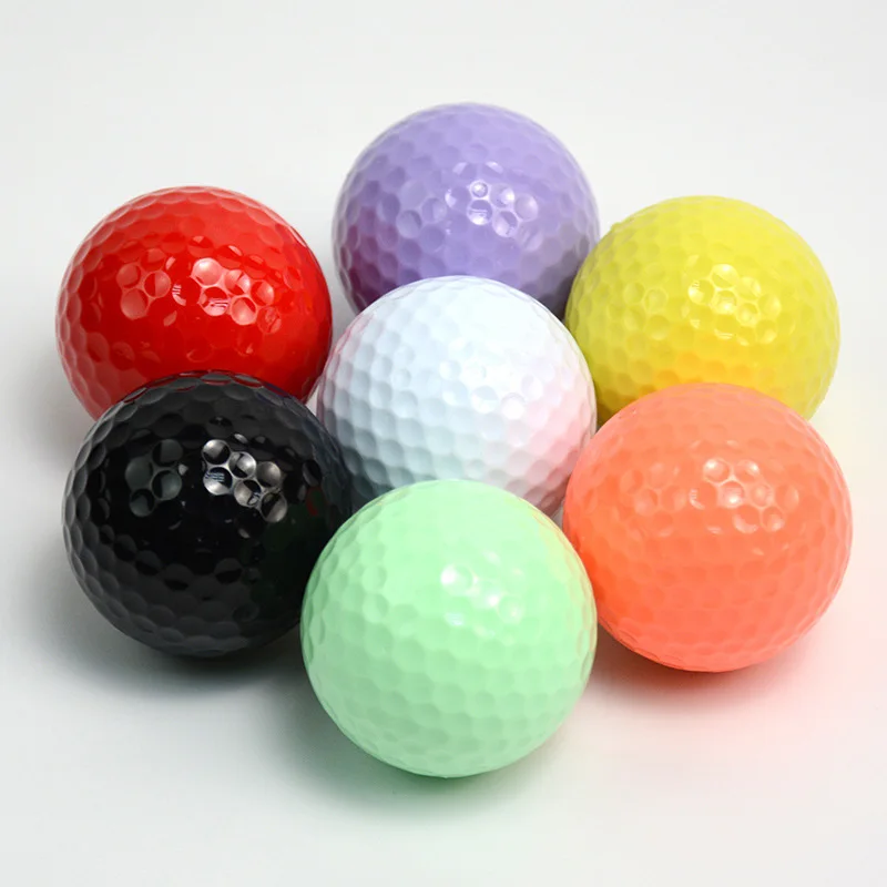 

New Colorful Golf Floating Ball Water Golf Double Practice Ball Golf Balls Resilient Rubber Club Swing Trainer Gift