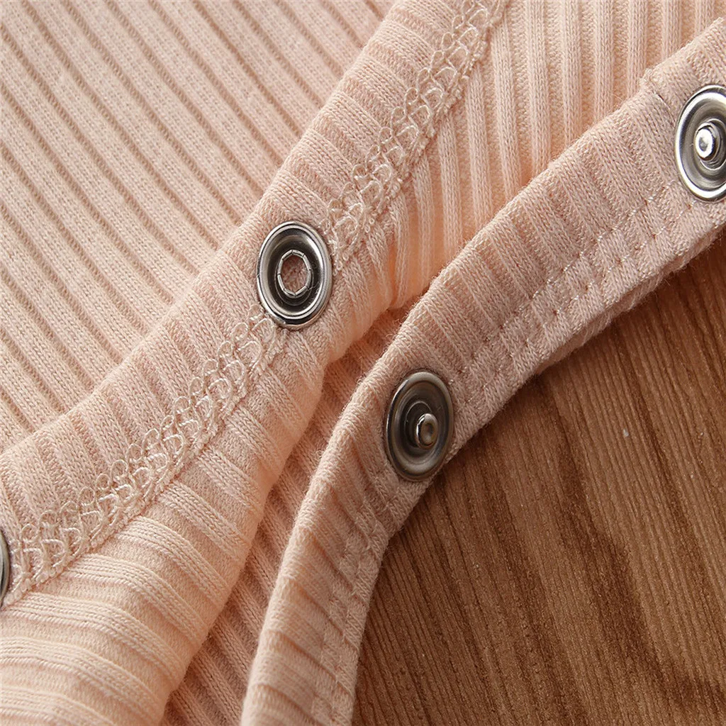 Одежда для маленьких девочек летняя мода Однотонный женский комбинезон без