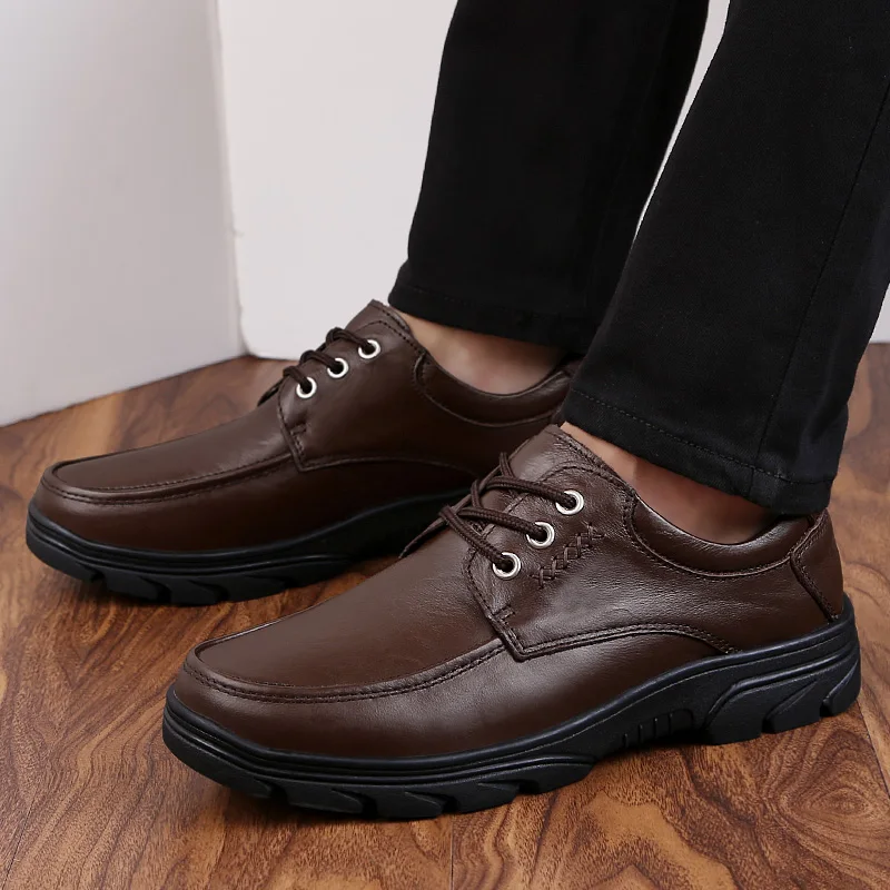 Jual Pergelangan Kaki Luar Ruangan Fashion Martin Boots Pria Sepatu Kulit Asli Untuk Pria Trendi Kasual Formal Bisnis Oxford Gaun Pria