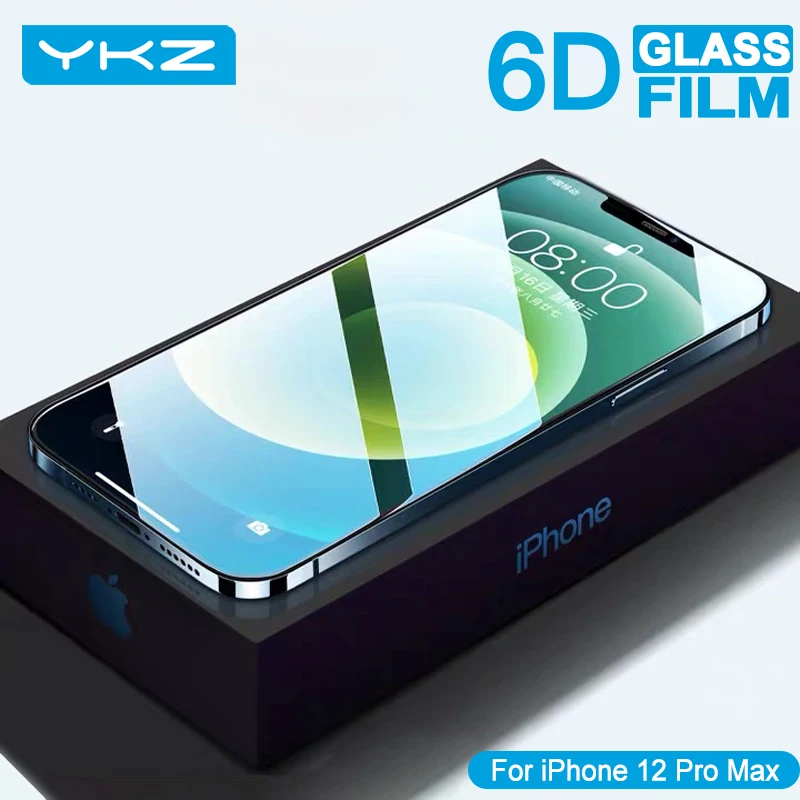 Закаленное стекло для защиты экрана iPhone 12 11Pro Max XS 7 8 plus SE 6D|Защитные стёкла и