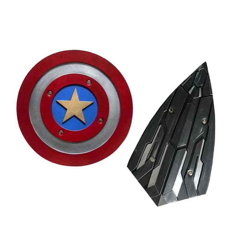 

New version 44cm Super hero Shield 1: 1 Steve Rogers PU Plastic Shield Movie cosplay Halloween gift / prop