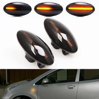 pair dynamic led smoked side marker signal lights amber lamp for suzuki swift alto sx4 jimmy vitar mudguard side lights replace